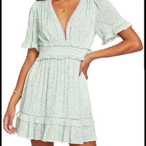 Lost + Wander Mint Mojito floral dress size small